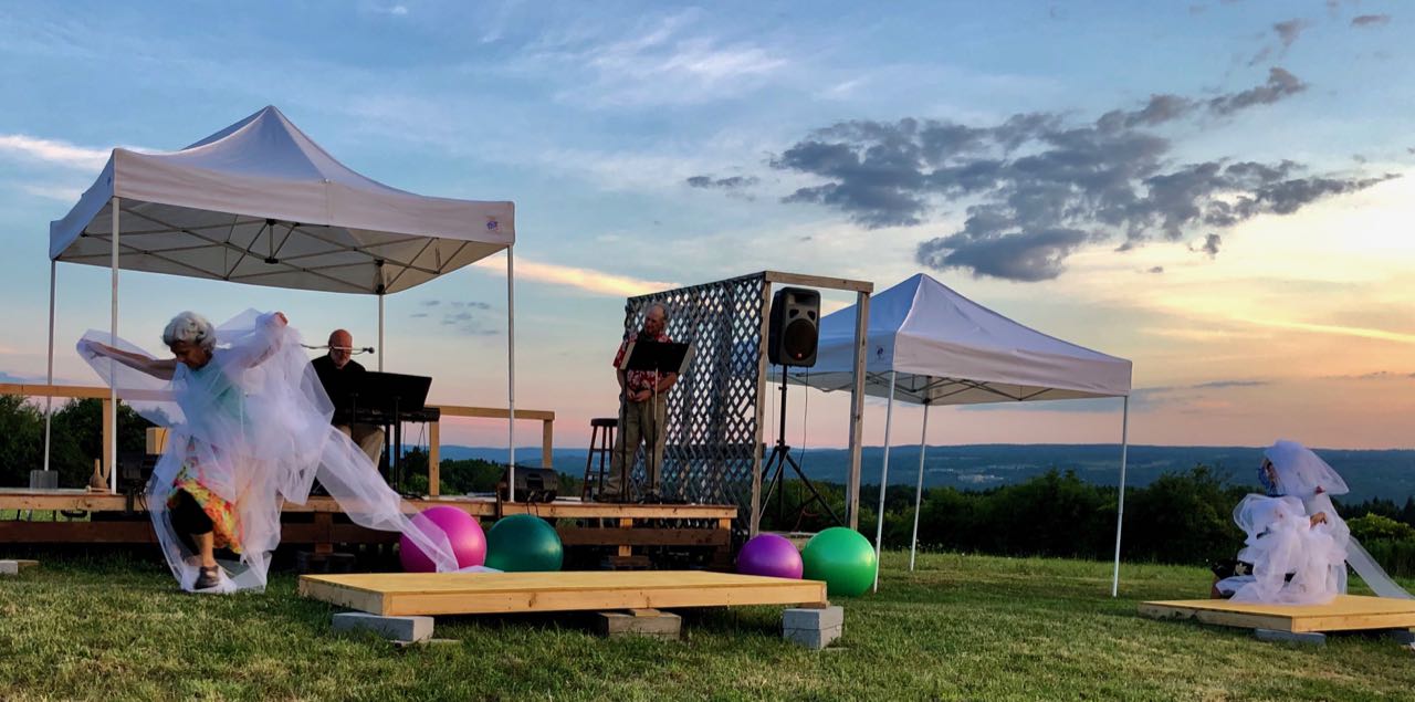 Dancers at the Drive-in Stage  for Triphammer Arts